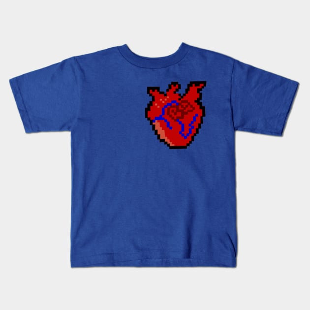 8-Bit Anatomy Kids T-Shirt by GeekVisionProductions